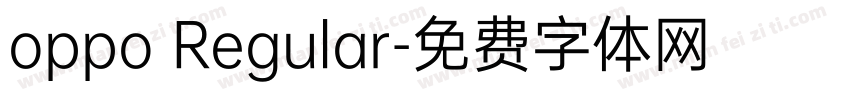 oppo Regular字体转换